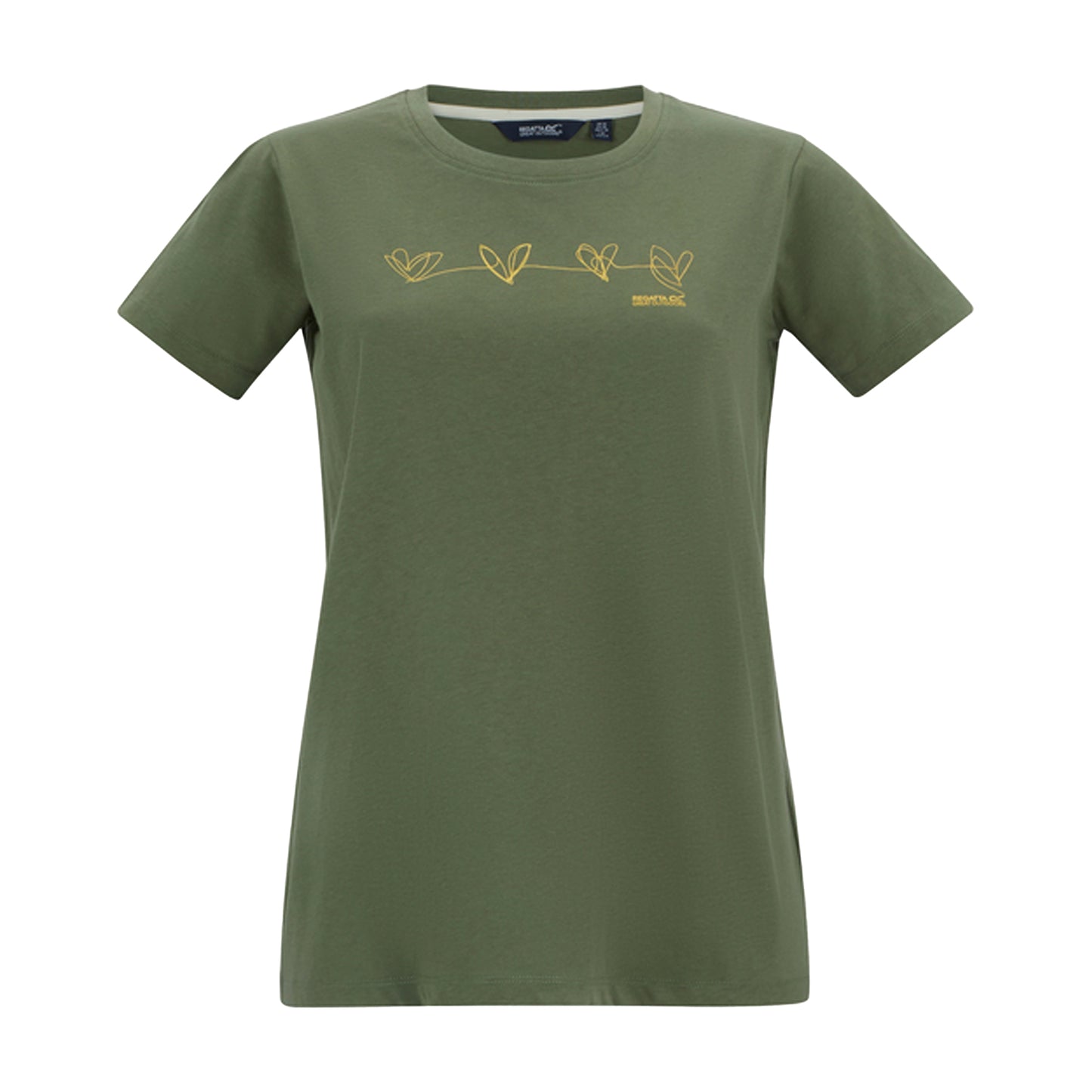 Four Leaf Clover - Front - Regatta Womens-Ladies Filandra VX Foil Heart T-Shirt