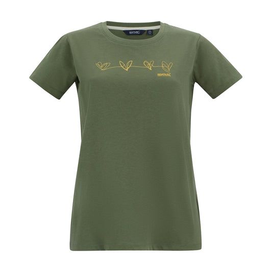 Four Leaf Clover - Front - Regatta Womens-Ladies Filandra VX Foil Heart T-Shirt