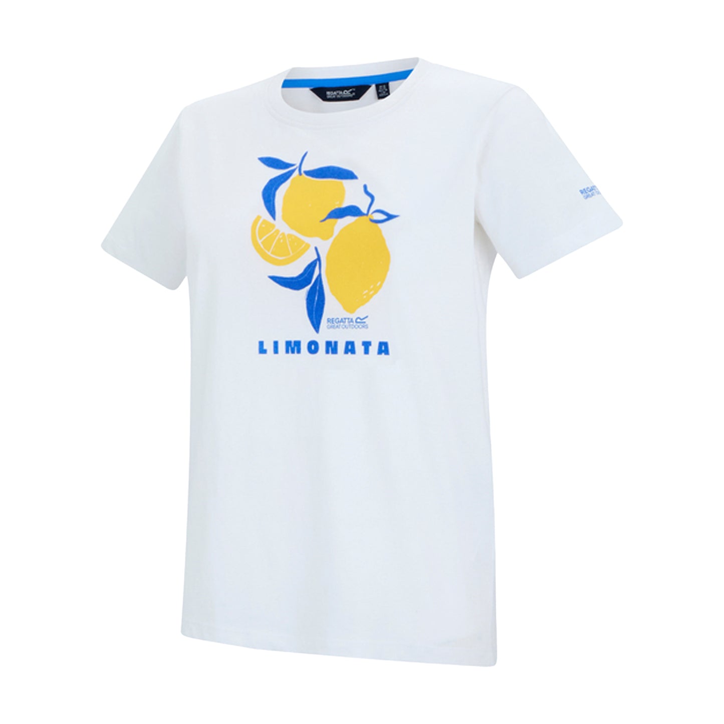 White - Side - Regatta Womens-Ladies Filandra VX Limonata Lemon T-Shirt