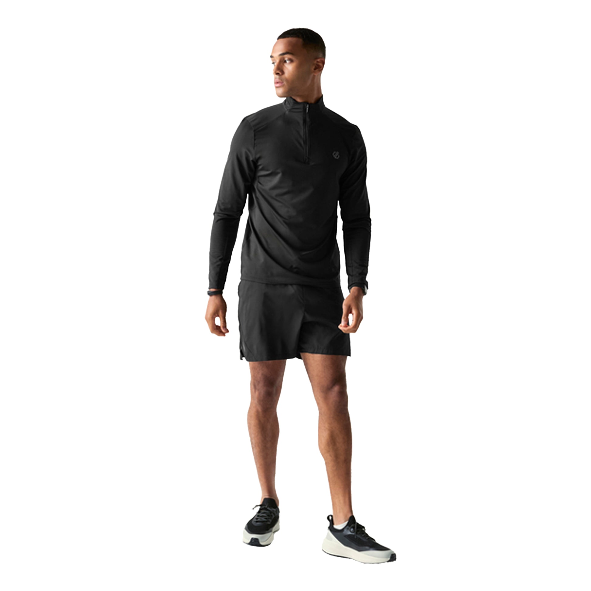 Black - Side - Dare 2B Mens Power Up IV Jersey
