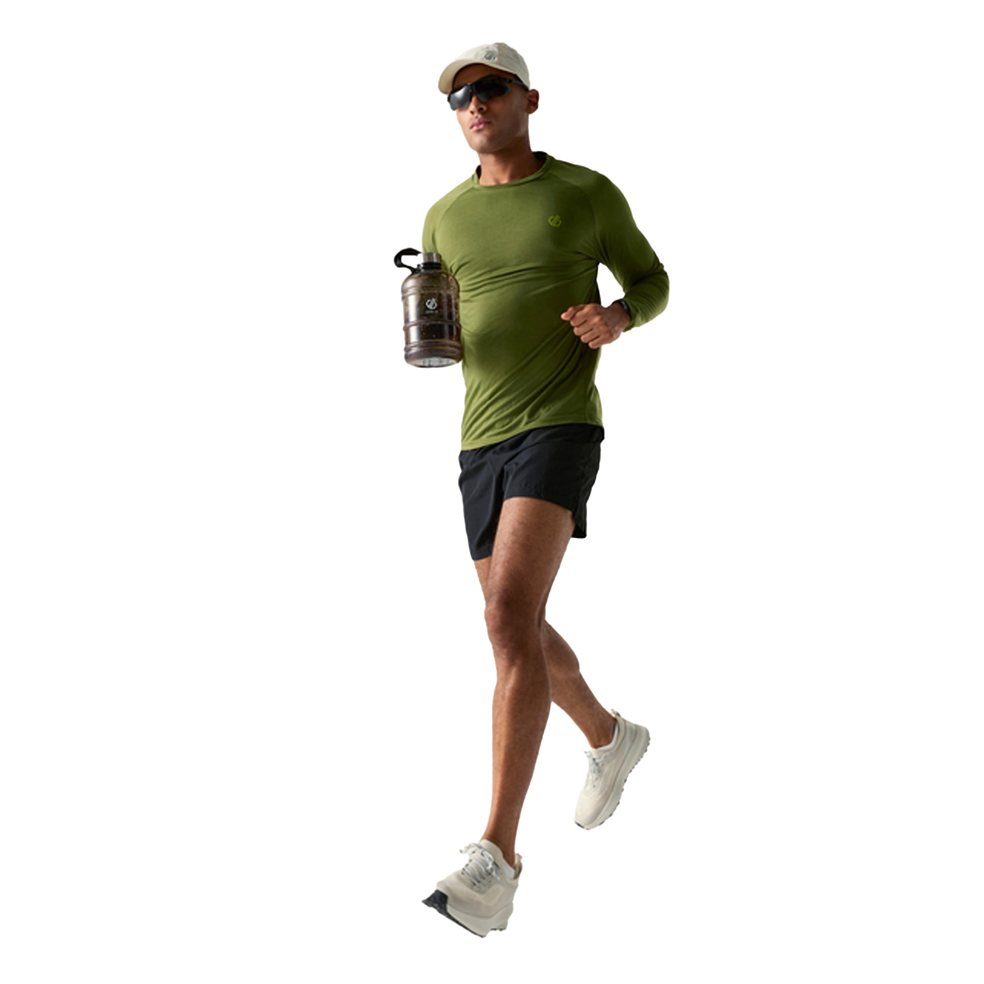 Nephrite Green Solid - Side - Dare 2B Mens Agile Long-Sleeved T-Shirt