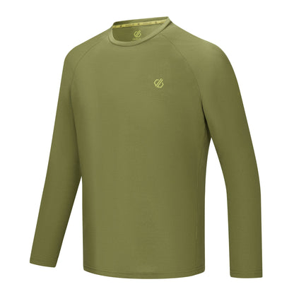 Nephrite Green - Side - Dare 2B Mens Agile Long-Sleeved T-Shirt