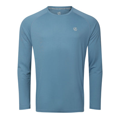 Dusky Blue - Front - Dare 2B Mens Agile Long-Sleeved T-Shirt