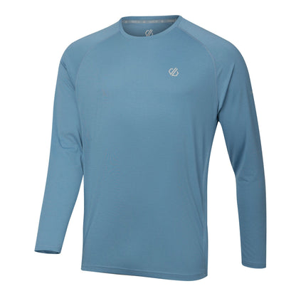 Dusky Blue - Side - Dare 2B Mens Agile Long-Sleeved T-Shirt