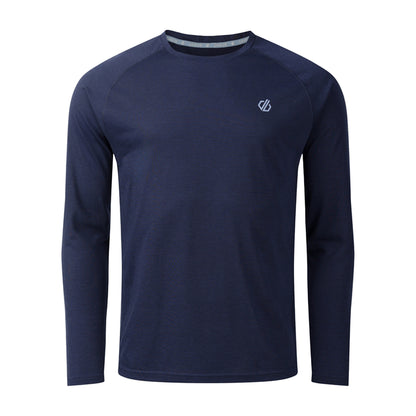 Navy - Front - Dare 2B Mens Agile Long-Sleeved T-Shirt