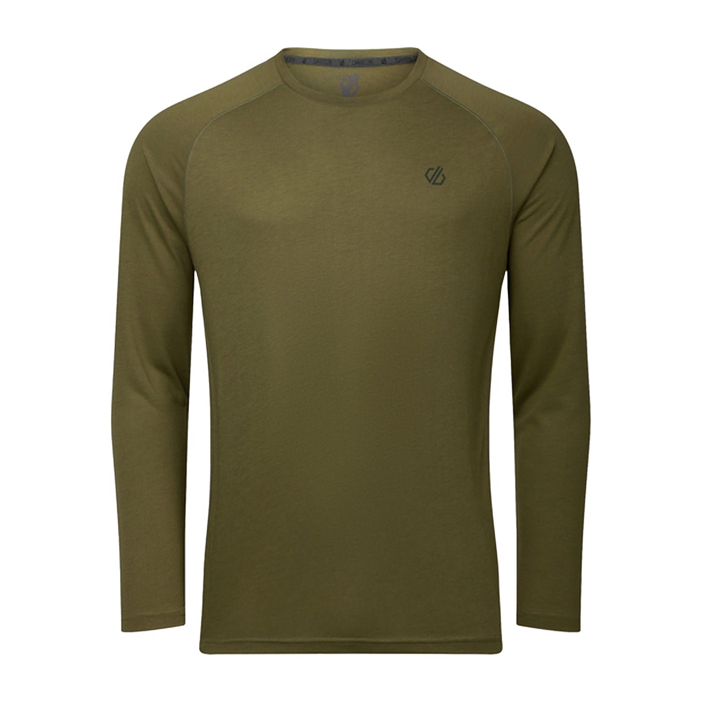 Nephrite Green Solid - Front - Dare 2B Mens Agile Long-Sleeved T-Shirt