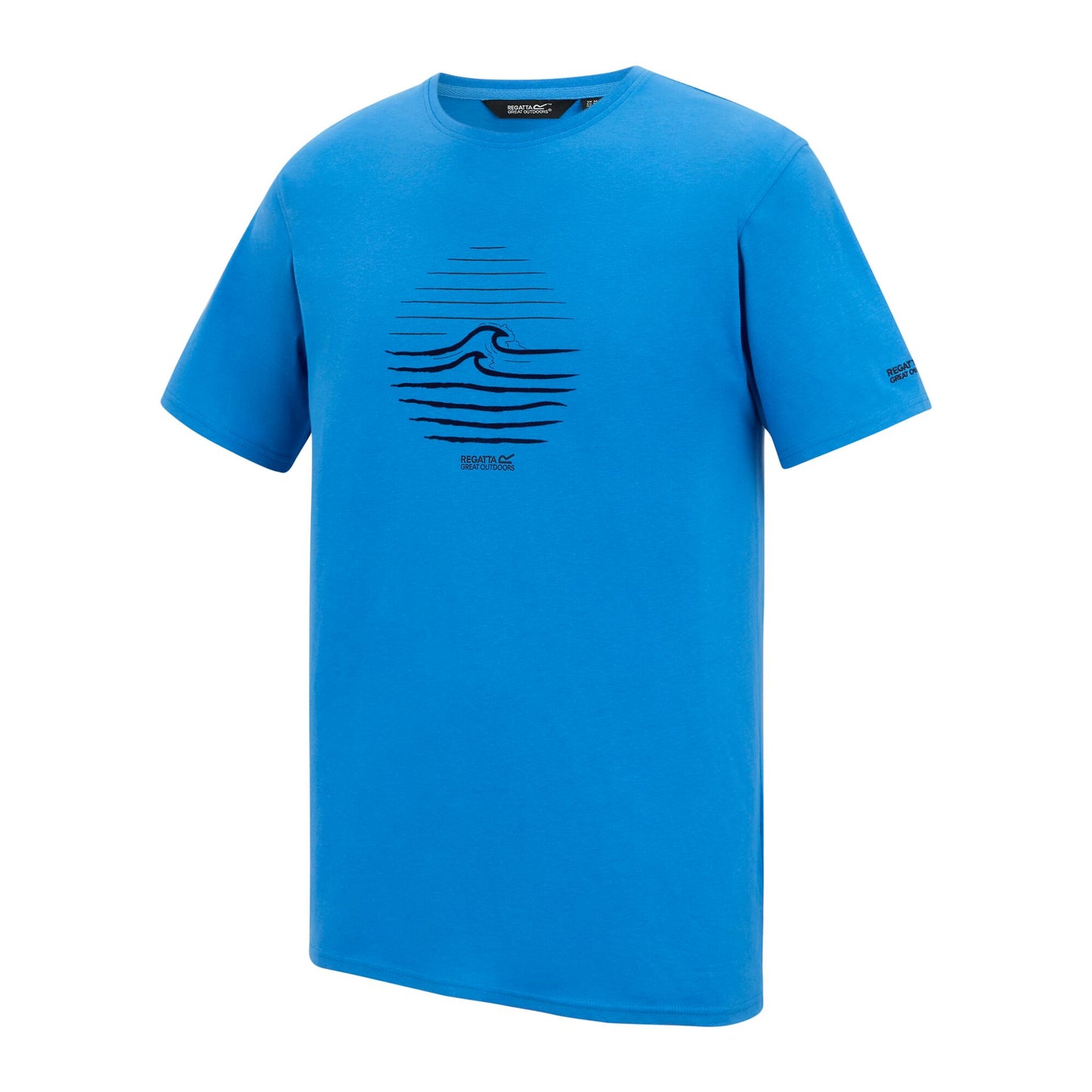 Sonic Blue - Side - Regatta Mens Cline IX Wave T-Shirt