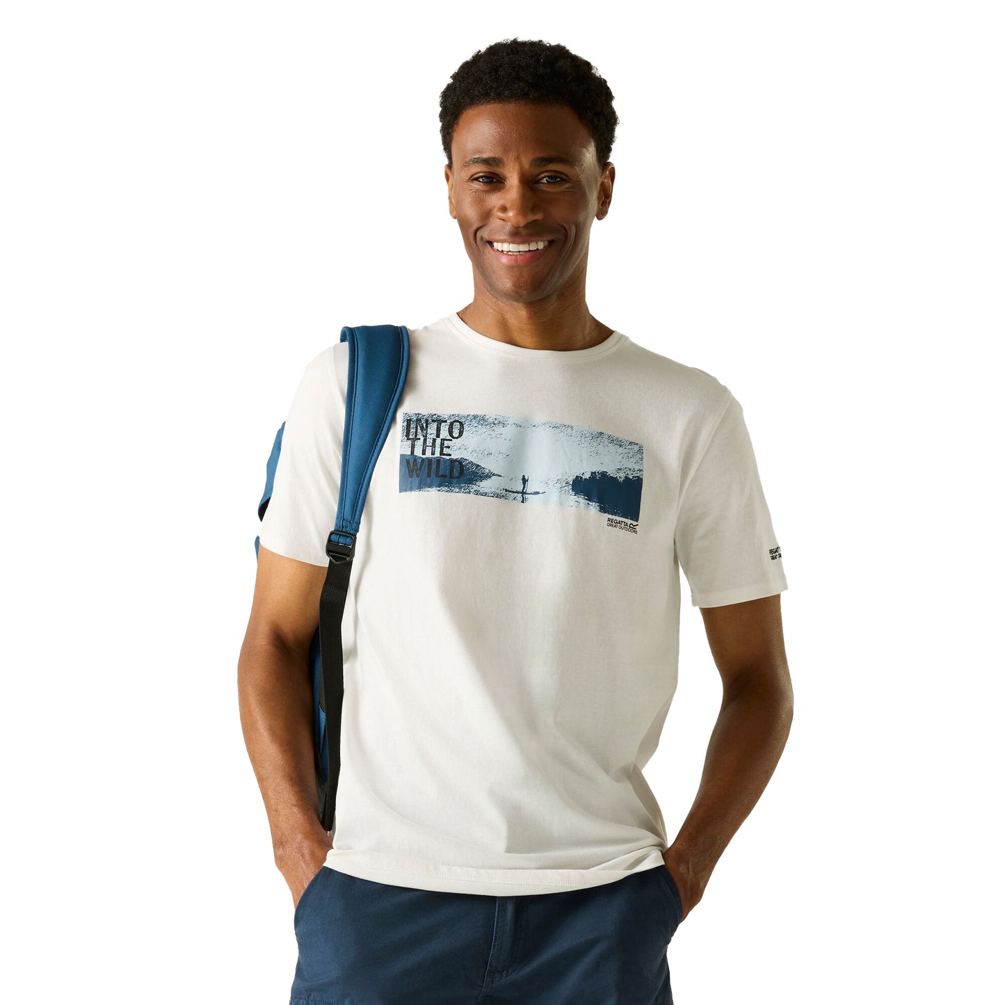 White - Lifestyle - Regatta Mens Cline IX Outdoor Wild T-Shirt