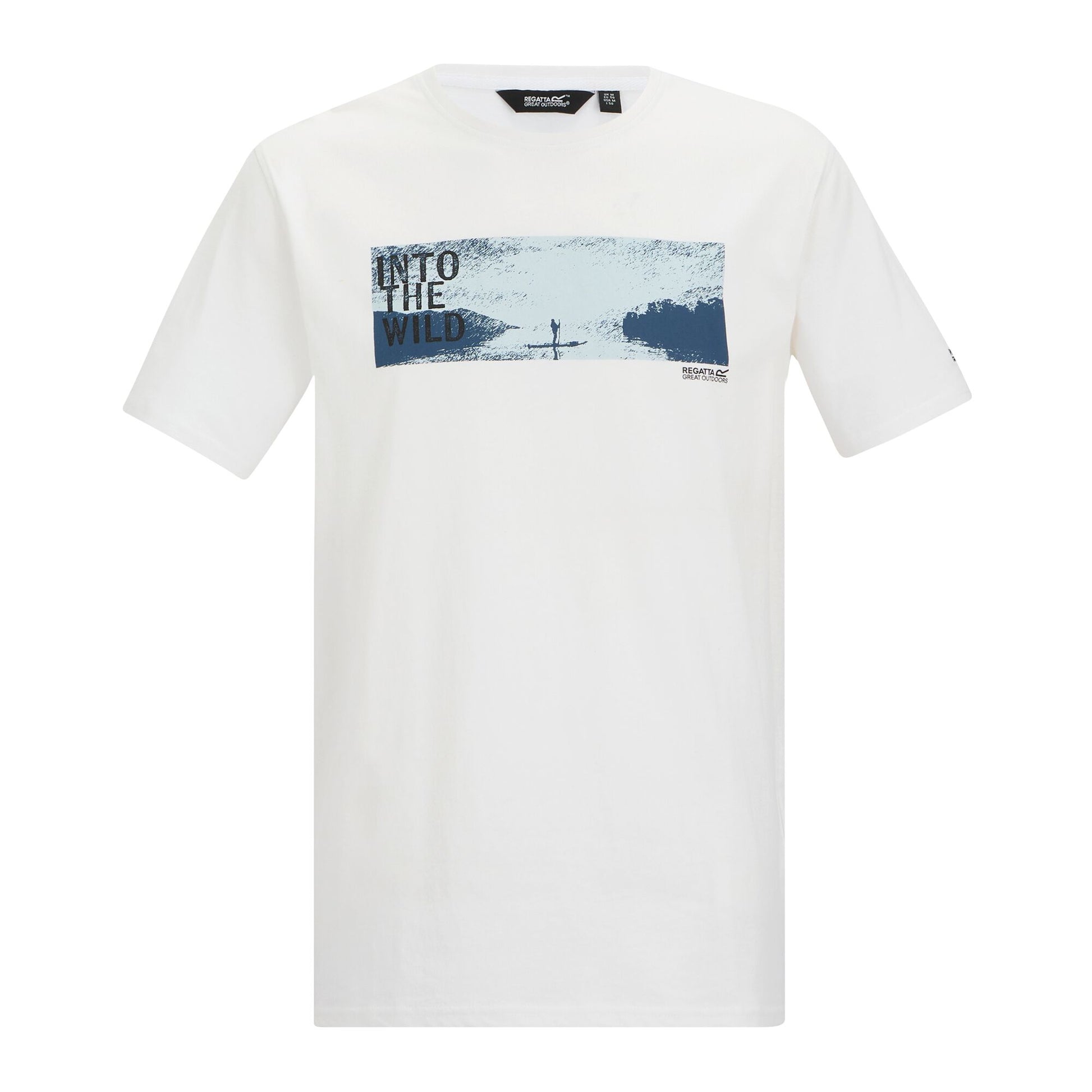White - Front - Regatta Mens Cline IX Outdoor Wild T-Shirt