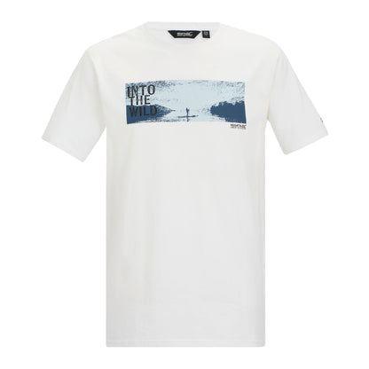 White - Front - Regatta Mens Cline IX Outdoor Wild T-Shirt