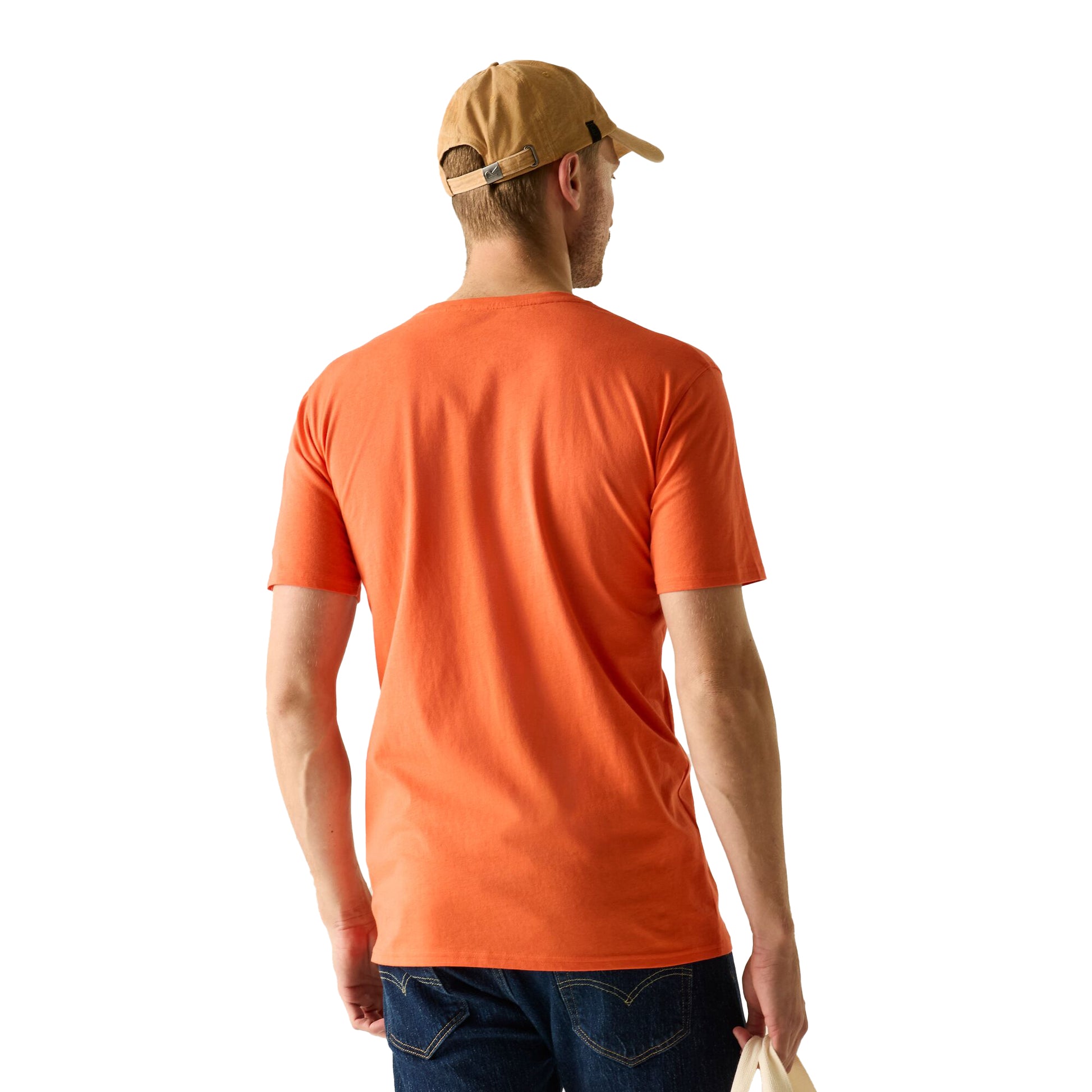 Tigerlily Orange - Pack Shot - Regatta Mens Cline IX Beach T-Shirt