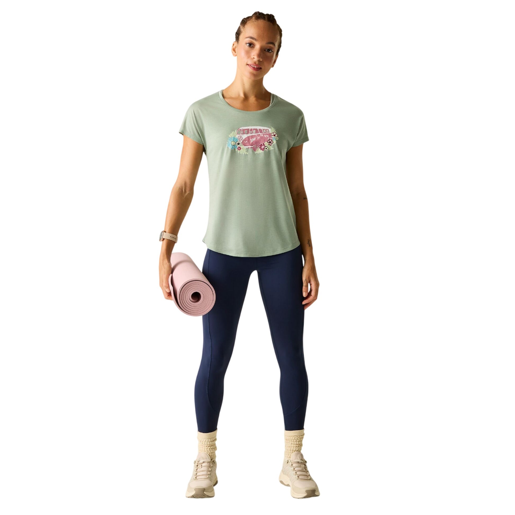 Glacier Green - Lifestyle - Dare 2B Womens-Ladies Serenity Caravan T-Shirt