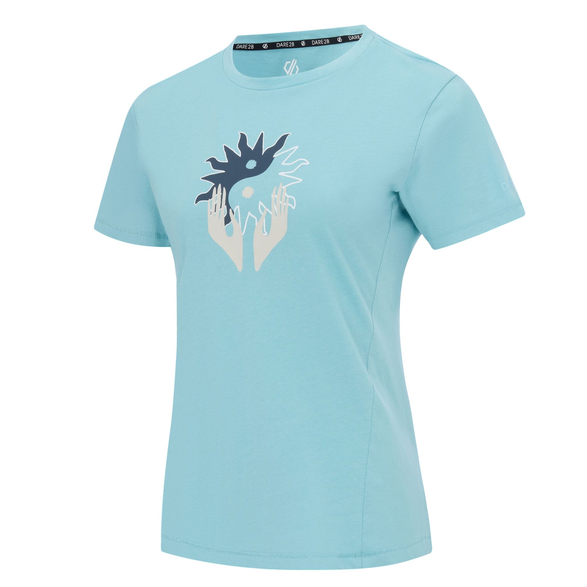 Nordic Blue - Side - Dare 2B Womens-Ladies Tranquility III Yin Yang T-Shirt