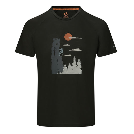 Black - Front - Dare 2B Mens Tech II Mountain Climbing T-Shirt