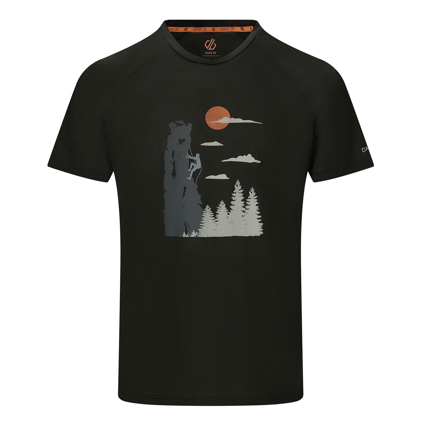 Black - Front - Dare 2B Mens Tech II Mountain Climbing T-Shirt
