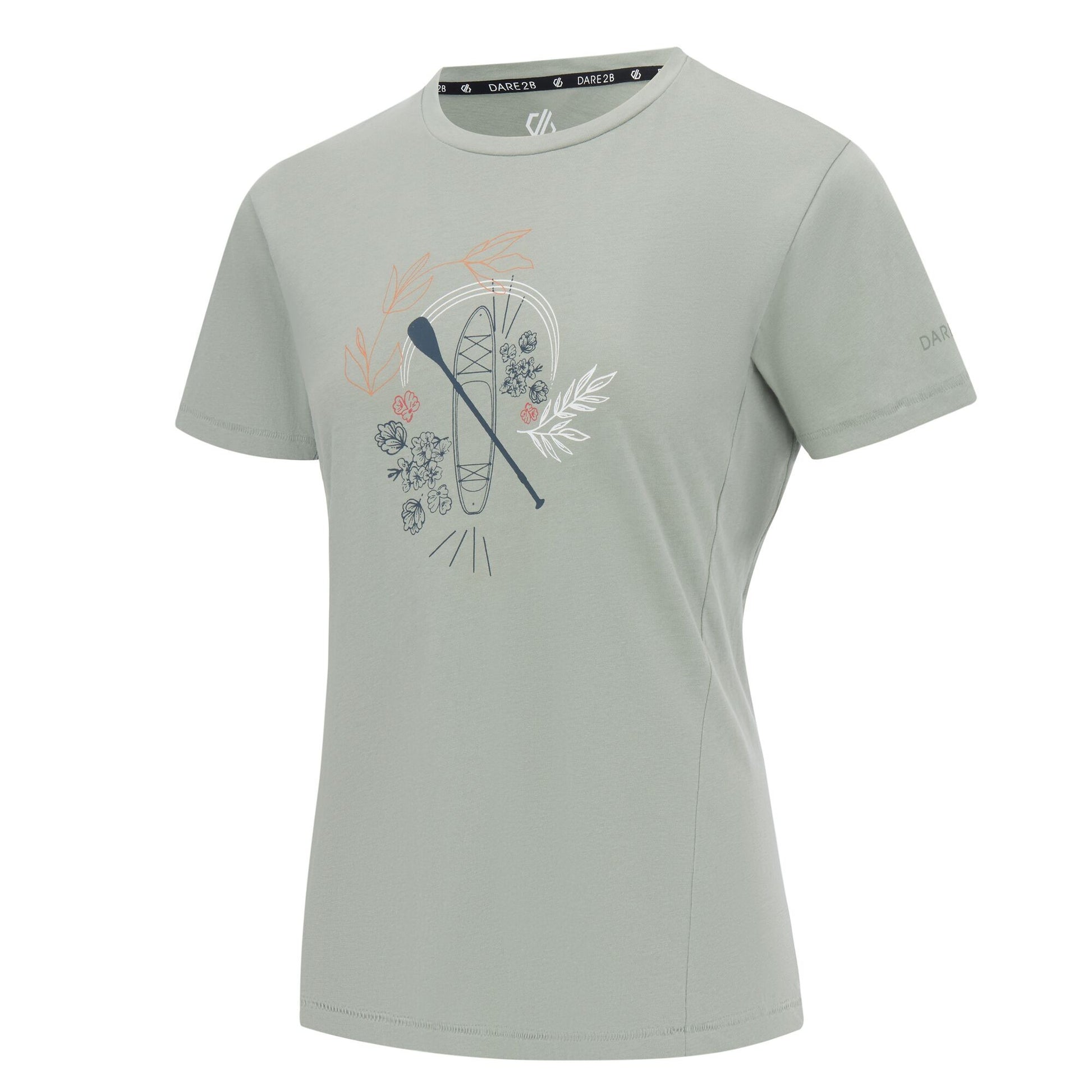 Glacier Green - Side - Dare 2B Womens-Ladies Tranquility III Boat T-Shirt
