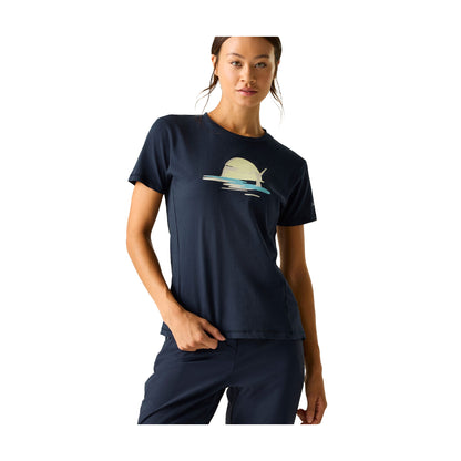 Navy - Lifestyle - Dare 2B Womens-Ladies Tranquility III Yoga Pose T-Shirt