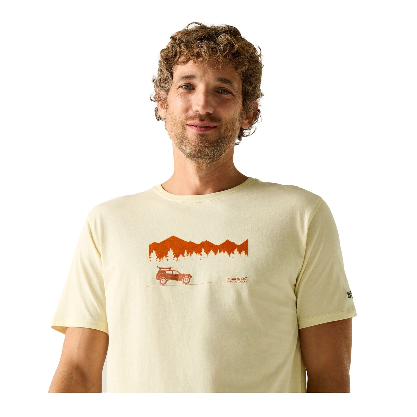 White Stone - Side - Regatta Mens Cline IX Wilderness T-Shirt