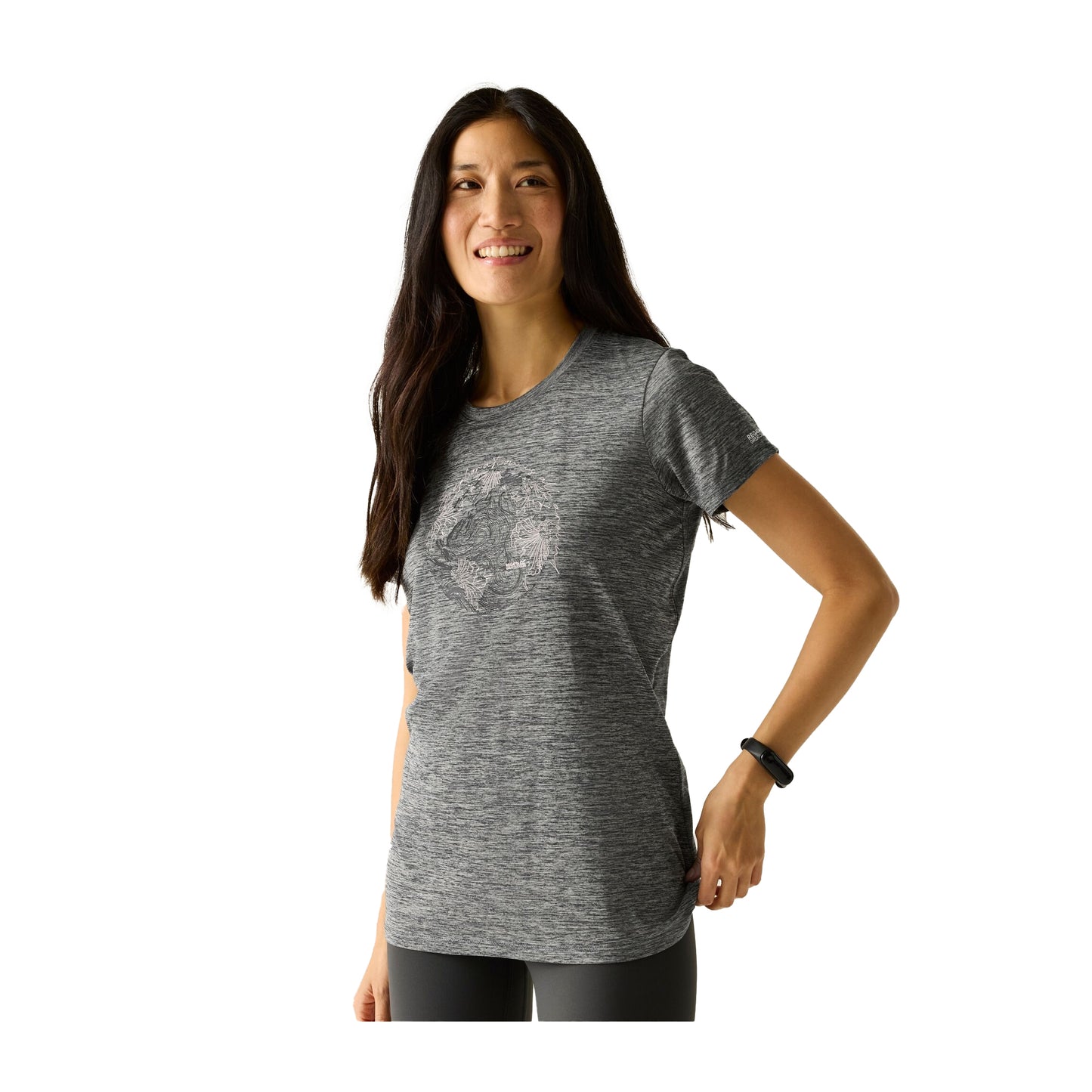 Dark Storm Marl - Lifestyle - Regatta Womens-Ladies Fingal World T-Shirt
