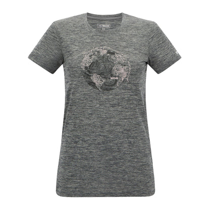 Dark Storm Marl - Front - Regatta Womens-Ladies Fingal World T-Shirt