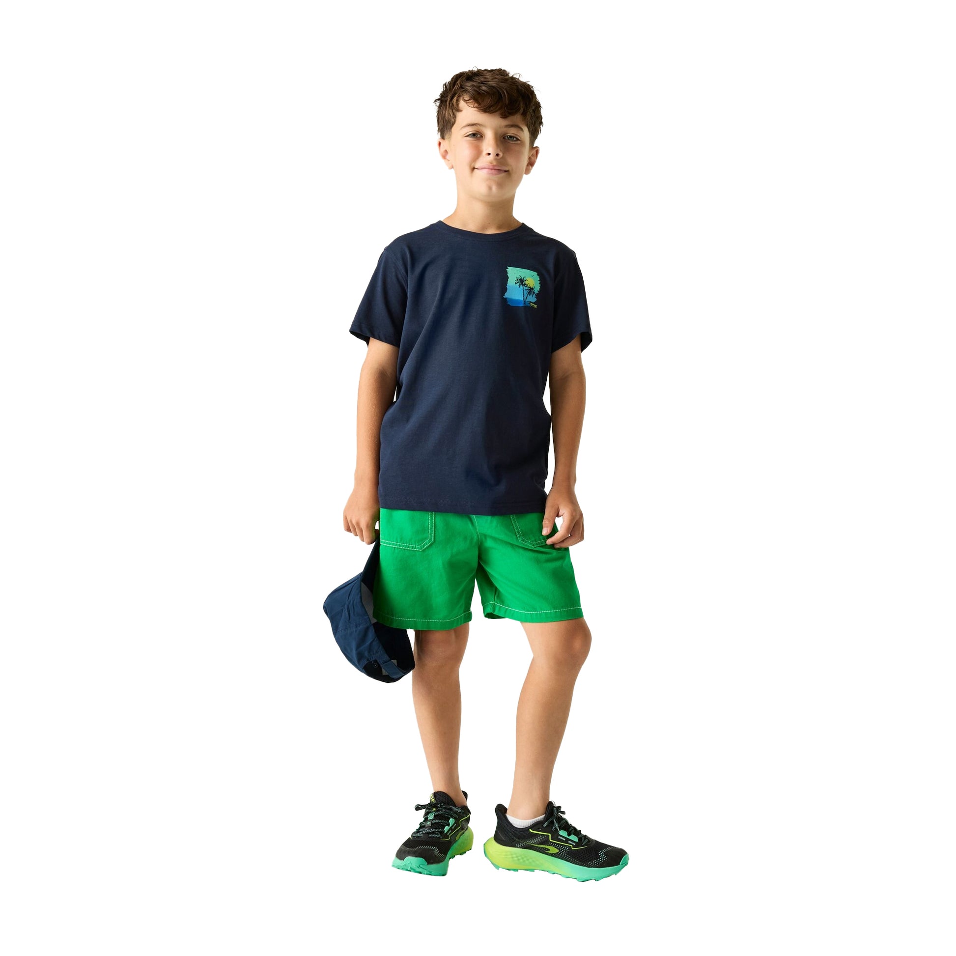 Navy - Lifestyle - Regatta Childrens-Kids Bosley Back Print T-Shirt