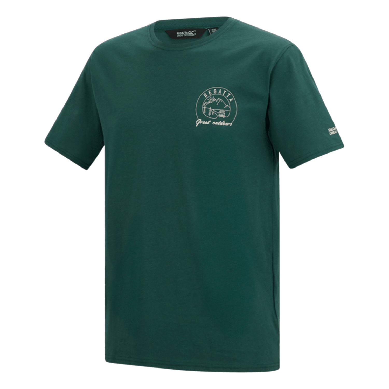 Mediterranean Green - Side - Regatta Mens Cline IX Sunrise T-Shirt