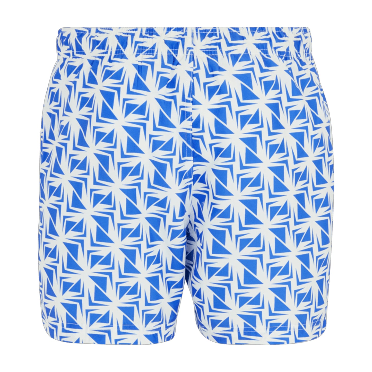 White-Sonic Blue - Back - Regatta Mens Loras Geometric Swim Shorts