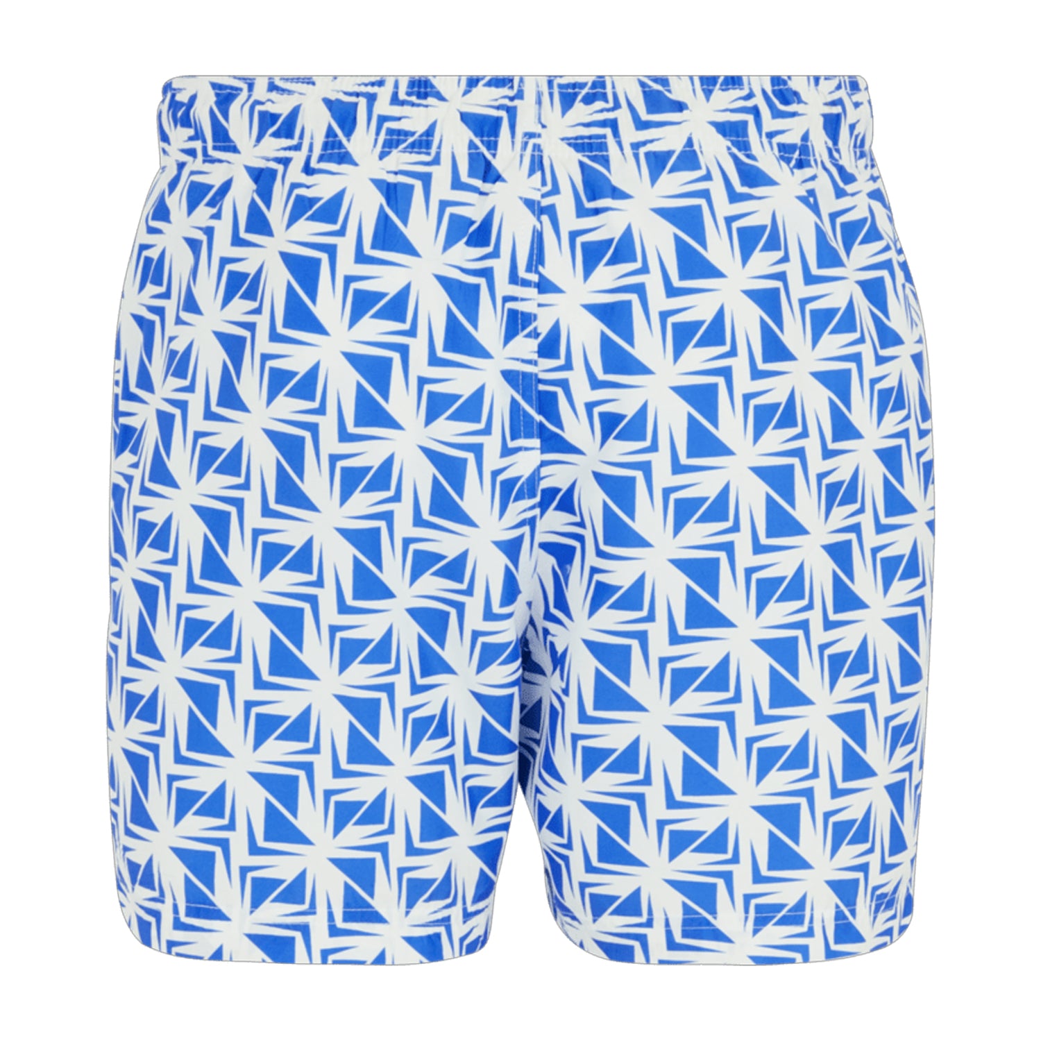 White-Sonic Blue - Back - Regatta Mens Loras Geometric Swim Shorts