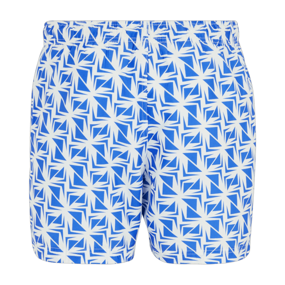White-Sonic Blue - Back - Regatta Mens Loras Geometric Swim Shorts
