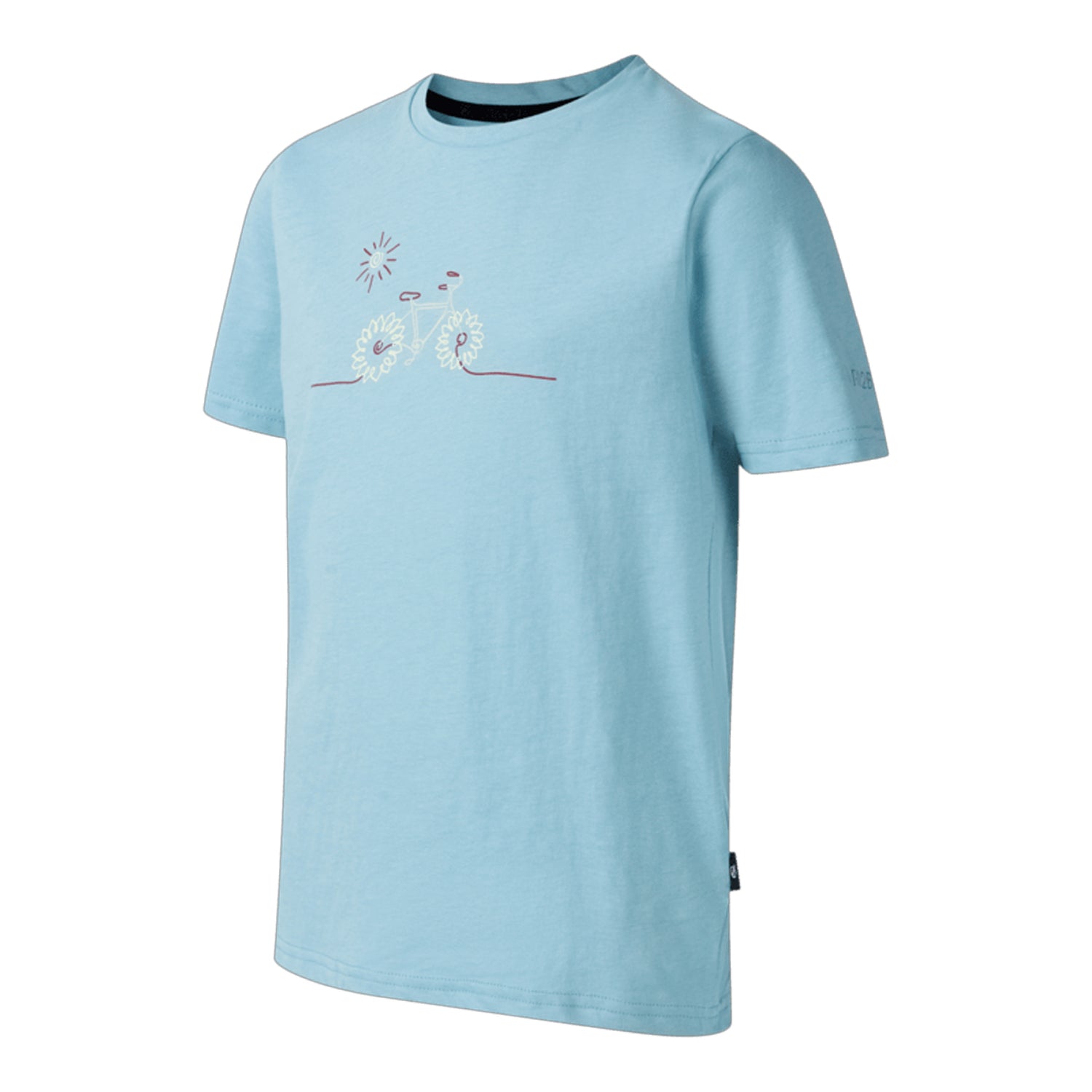 Nordic Blue - Side - Dare 2B Childrens-Kids Trailblazer III Bicycle T-Shirt