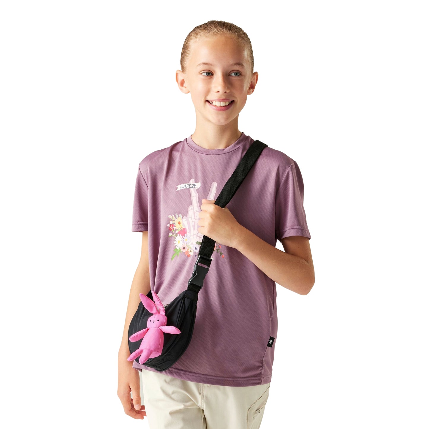 Mauve Shadow - Lifestyle - Dare 2B Childrens-Kids Amusing Handprint T-Shirt
