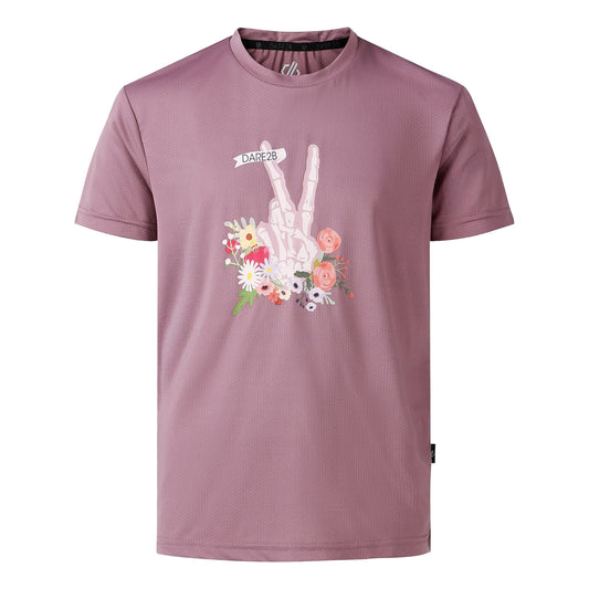 Mauve Shadow - Front - Dare 2B Childrens-Kids Amusing Handprint T-Shirt