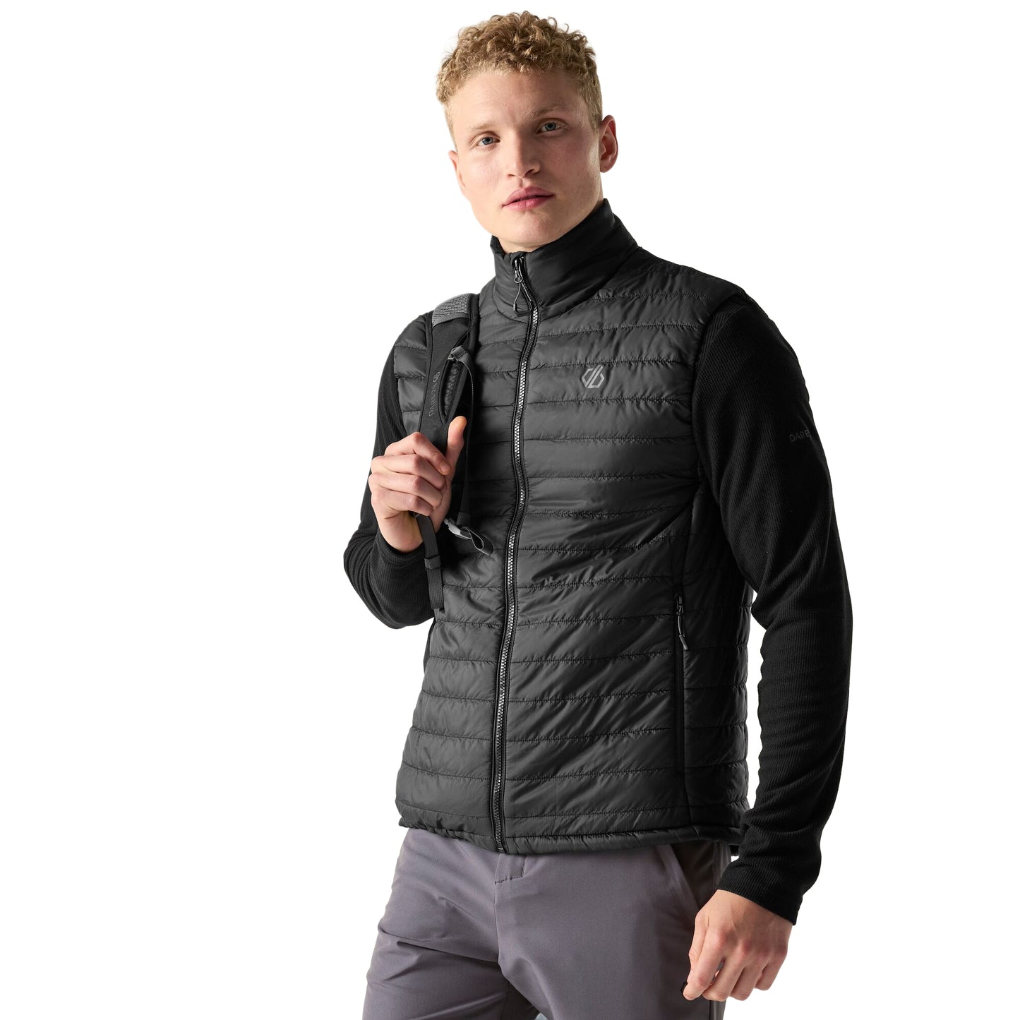 Black - Lifestyle - Dare 2B Mens Air Lite Body Warmer