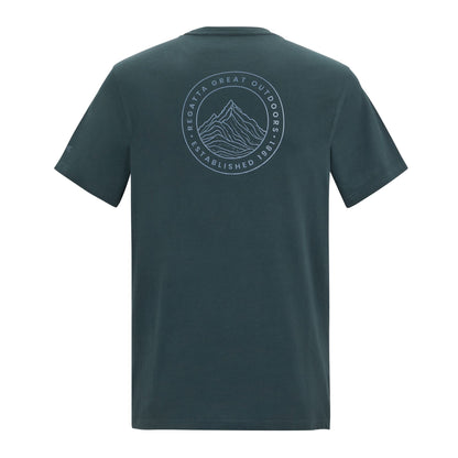 Night Sky - Back - Regatta Mens Breezed Line Art T-Shirt