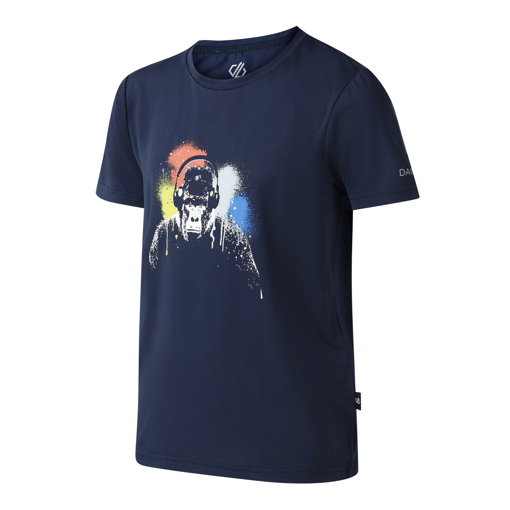 Navy - Side - Dare 2B Childrens-Kids Amuse III Gorilla T-Shirt