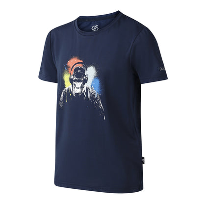 Navy - Side - Dare 2B Childrens-Kids Amuse III Gorilla T-Shirt