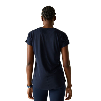Navy - Pack Shot - Dare 2B Womens-Ladies Serenity Mountain Scene T-Shirt