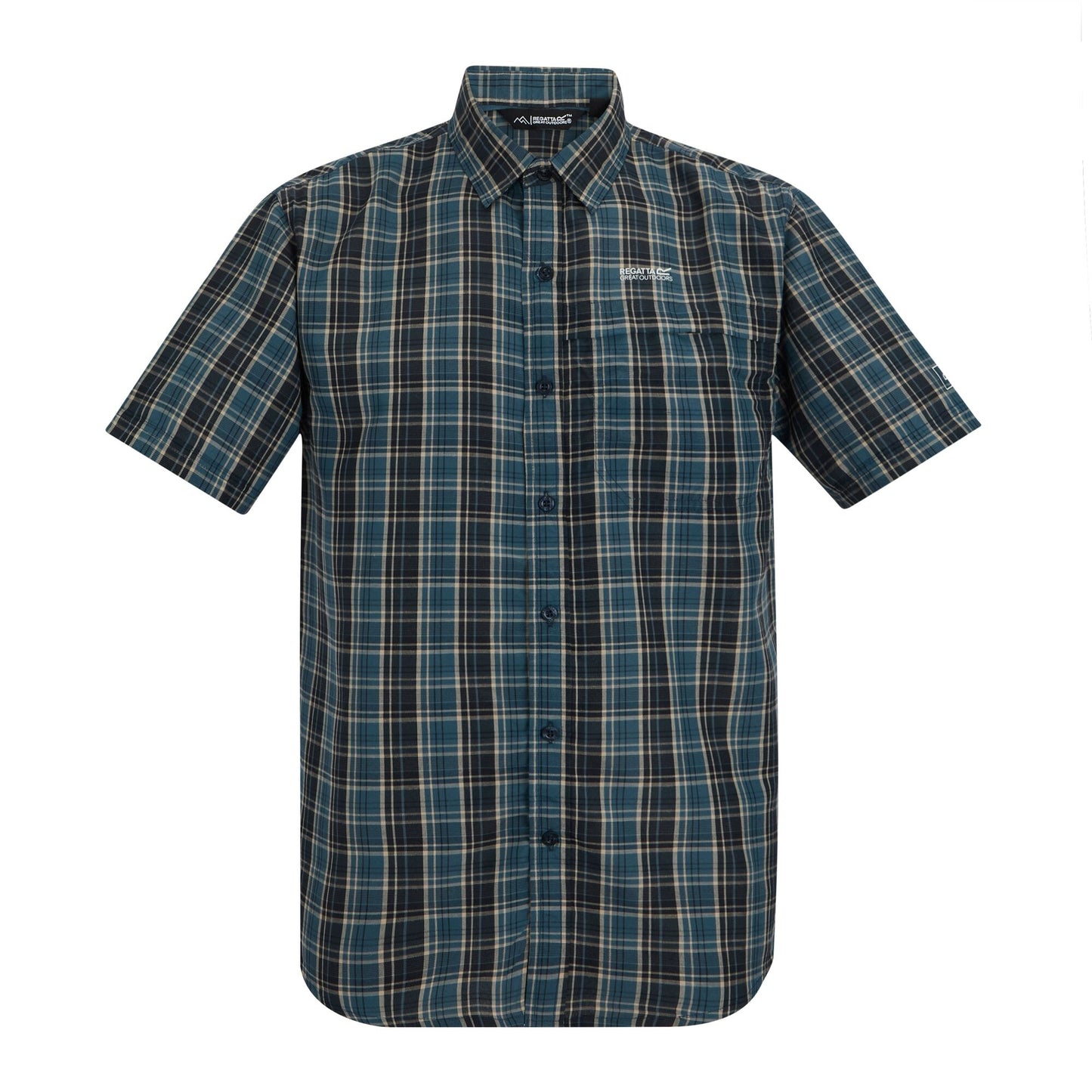 Night Sky - Front - Regatta Mens Mindano Triangle Short-Sleeved Shirt