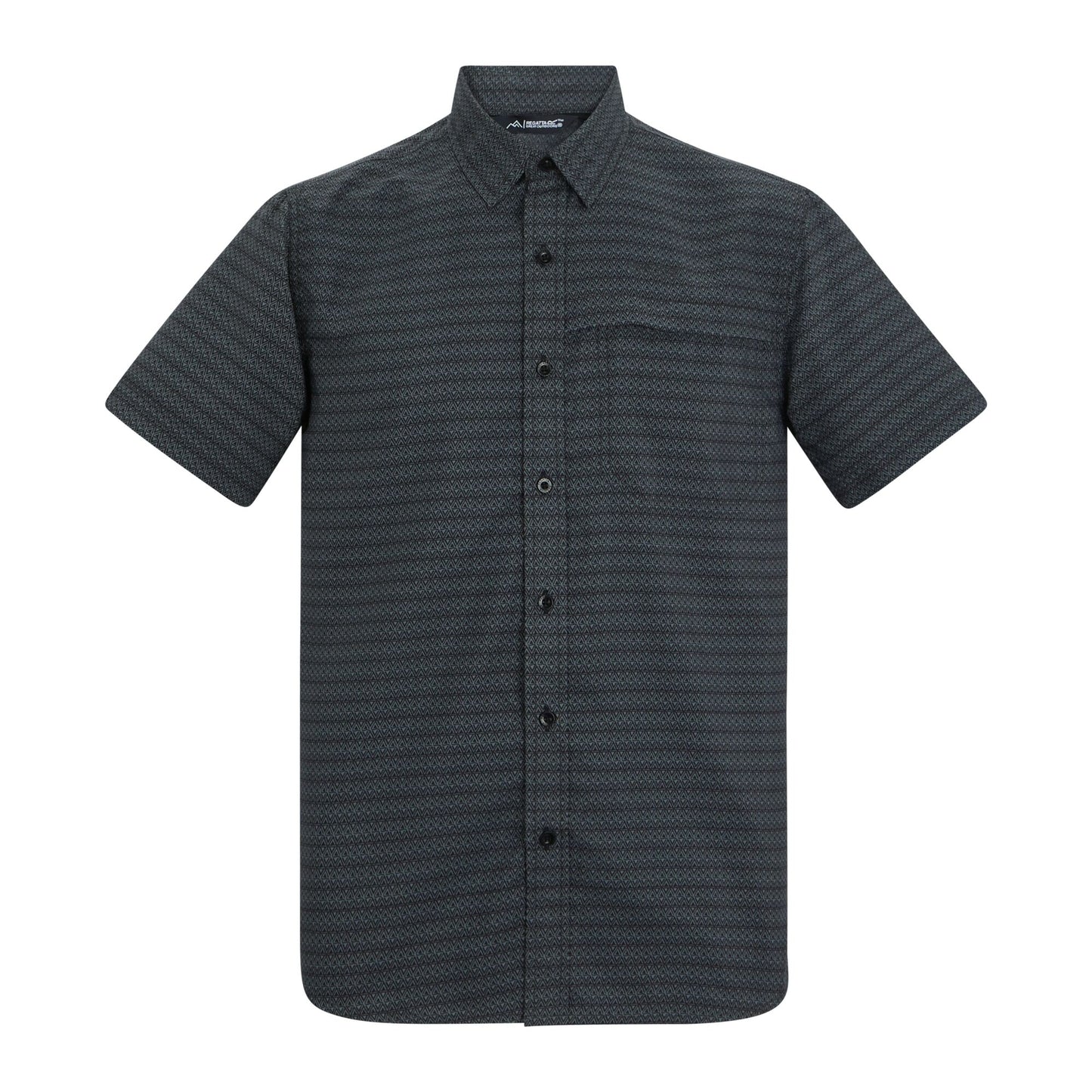 Dark Storm - Front - Regatta Mens Mindano Triangle Short-Sleeved Shirt