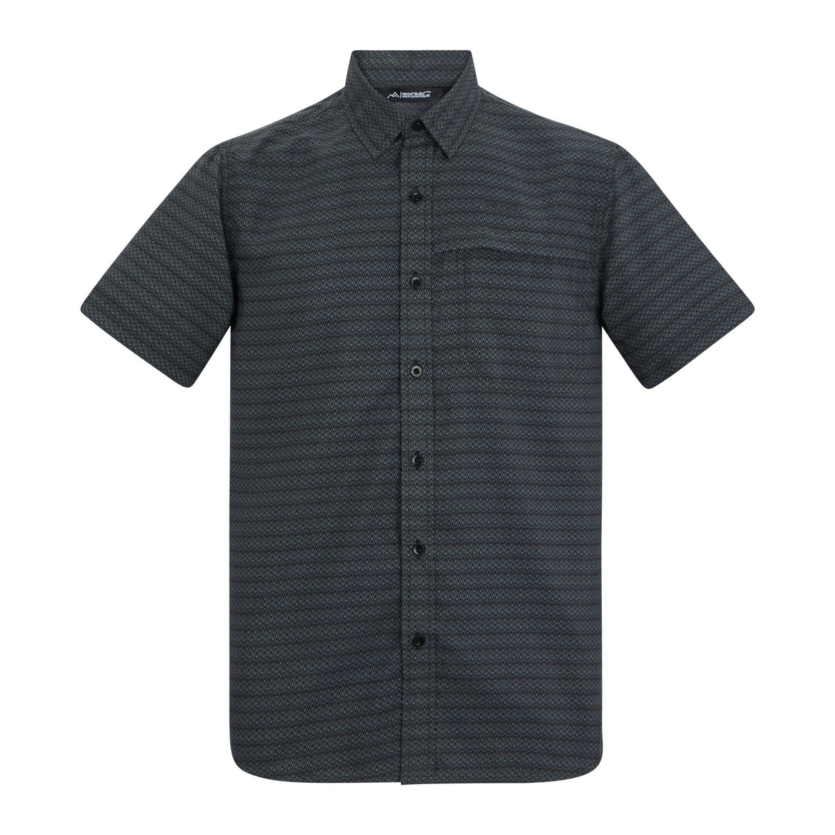 Dark Storm - Front - Regatta Mens Mindano Triangle Short-Sleeved Shirt