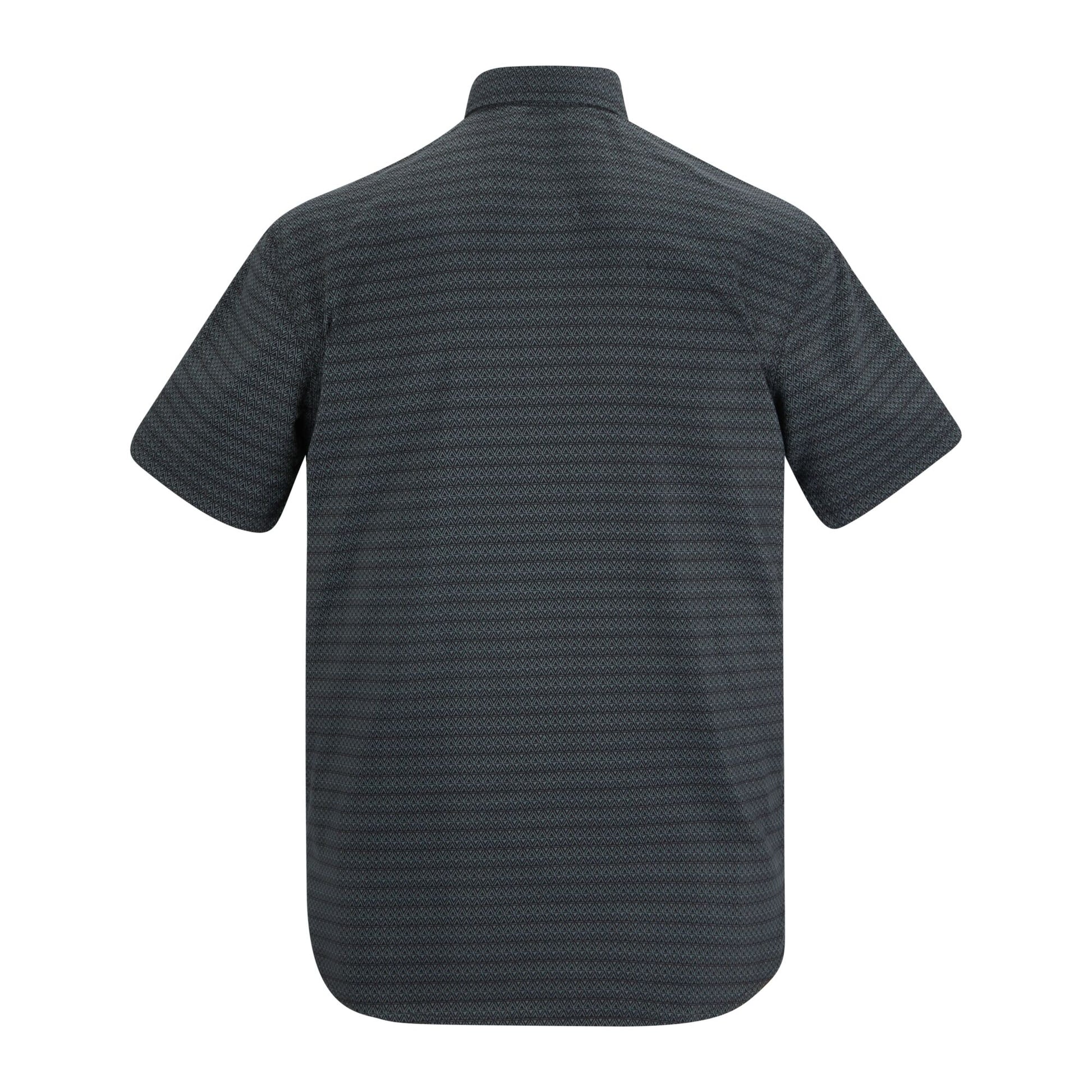 Dark Storm - Back - Regatta Mens Mindano Triangle Short-Sleeved Shirt