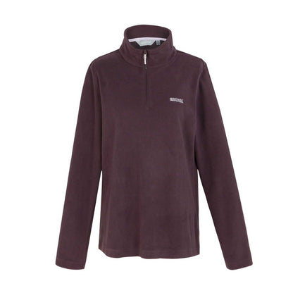 Deep Plum - Front - Regatta Great Outdoors Womens-Ladies Sweetheart 1-4 Zip Fleece Top