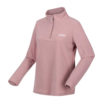 Dusty Rose - Side - Regatta Great Outdoors Womens-Ladies Sweetheart 1-4 Zip Fleece Top