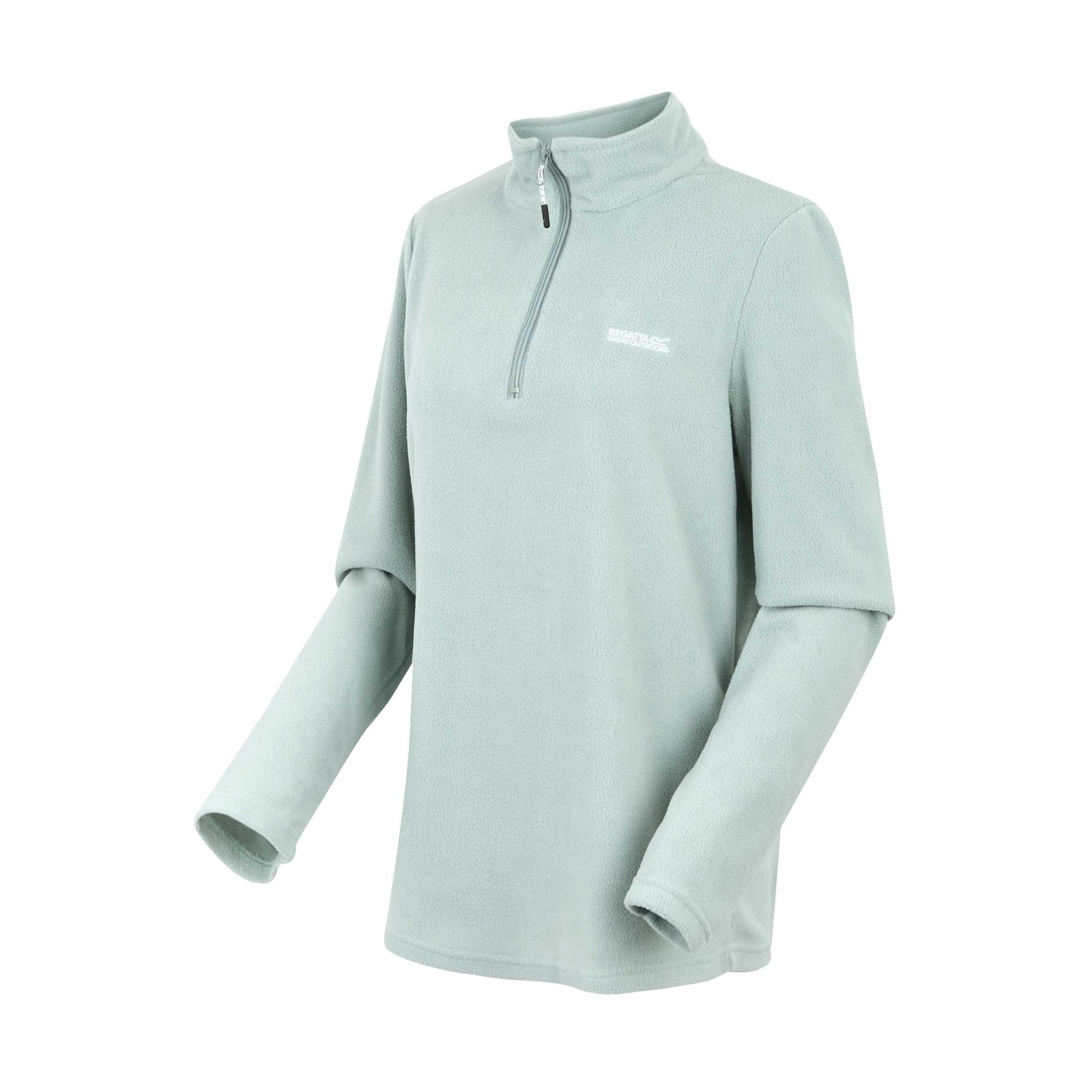 Green Haze - Side - Regatta Great Outdoors Womens-Ladies Sweetheart 1-4 Zip Fleece Top