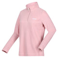 Powder Pink - Side - Regatta Great Outdoors Womens-Ladies Sweetheart 1-4 Zip Fleece Top