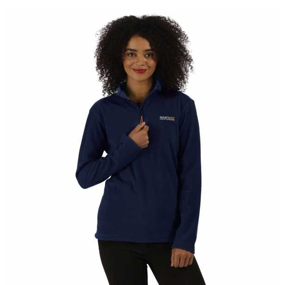 Navy - Back - Regatta Great Outdoors Womens-Ladies Sweetheart 1-4 Zip Fleece Top