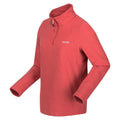 Mineral Red - Side - Regatta Great Outdoors Womens-Ladies Sweetheart 1-4 Zip Fleece Top
