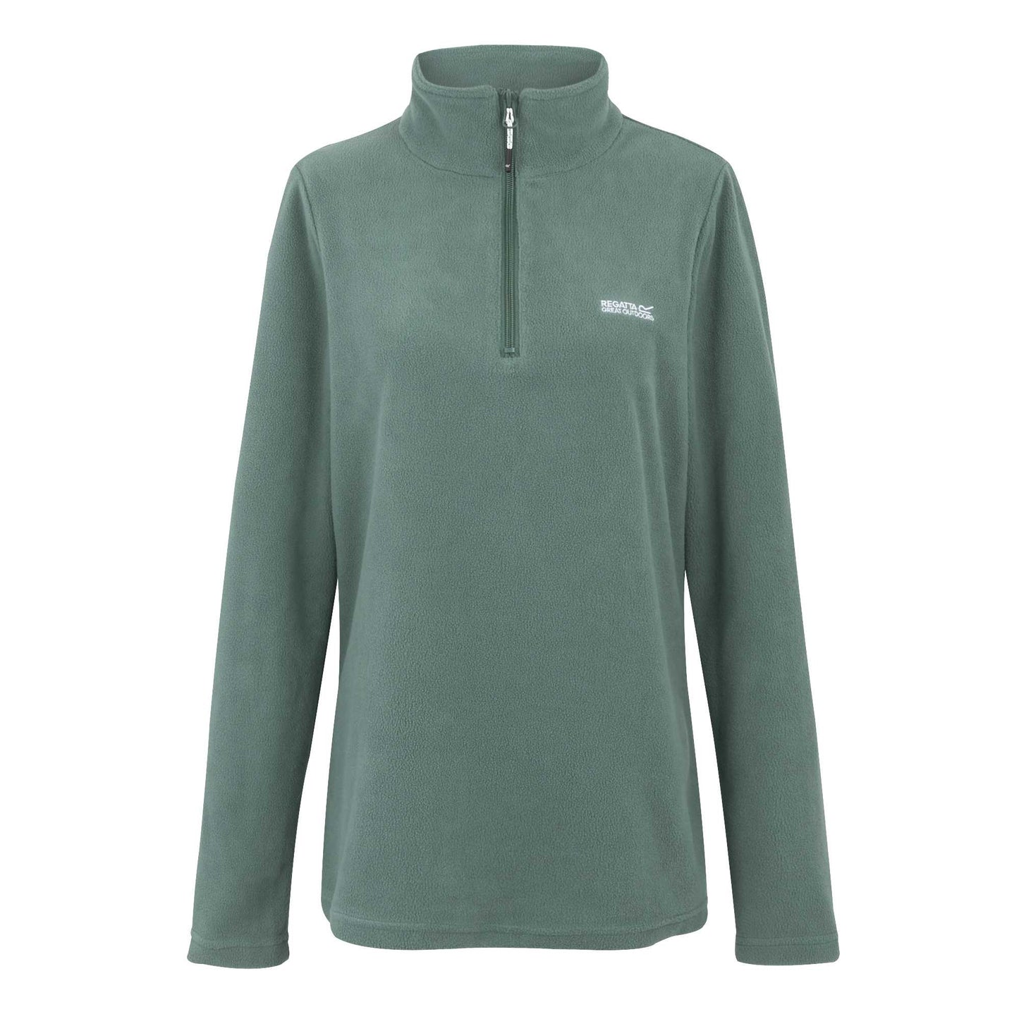 Spruce Green - Front - Regatta Great Outdoors Womens-Ladies Sweetheart 1-4 Zip Fleece Top