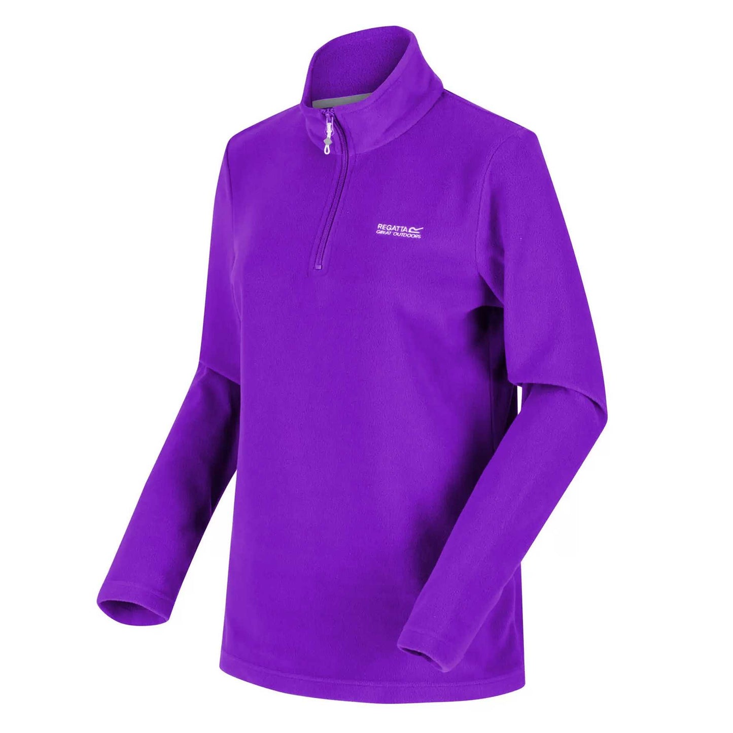 Violet - Side - Regatta Great Outdoors Womens-Ladies Sweetheart 1-4 Zip Fleece Top