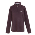Deep Plum - Front - Regatta Great Outdoors Womens-Ladies Sweetheart 1-4 Zip Fleece Top